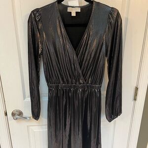 New Never Worn Michael Kors Silver Metallic Dress